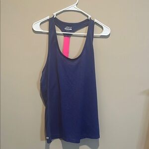 BCG Blue and Pink Racerback Tank Top